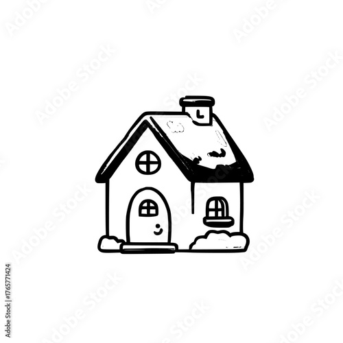 The illustration of a house with a roof includes a house with roof icon and a roof of house logo, all presented as a flat and modern home logo on a white background with a colorful tone