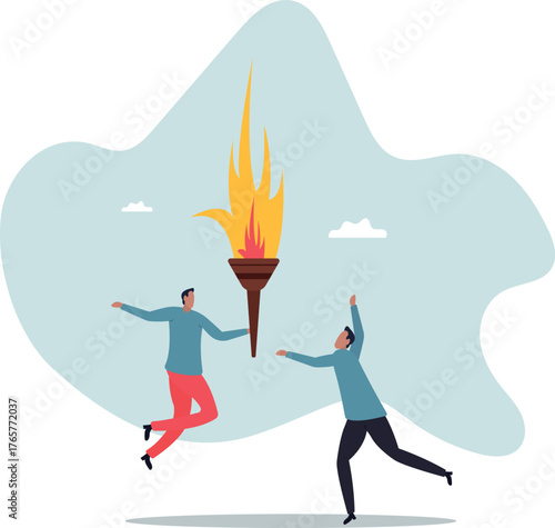 Successor plan, baton pass or transfer to new chosen leader,about a man and his life.