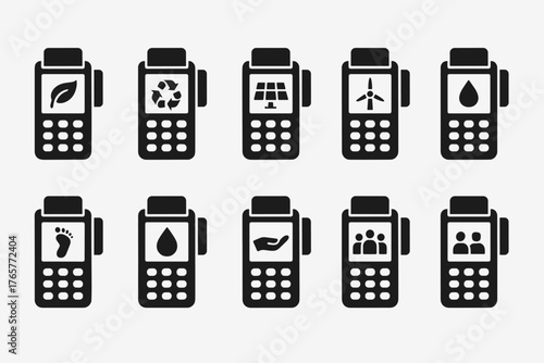 Collection of Environmental and Sustainability Icons