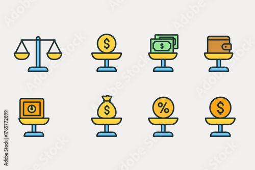 Set of Financial and Business Icons