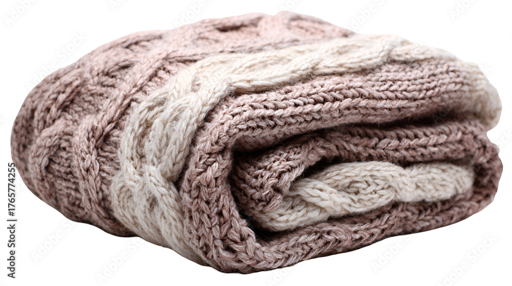 Fototapeta premium wool cap isolated on white background
