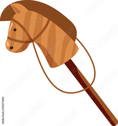 Classic wooden rocking horse toy evoking nostalgic memories of childhood playtime and imaginative adventures