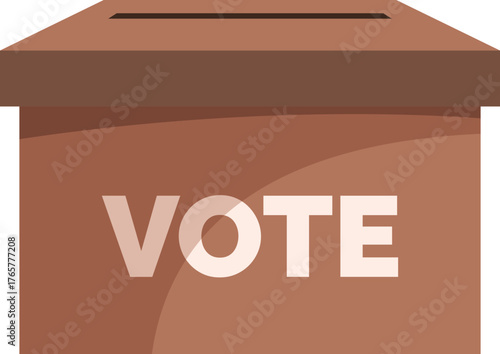 Ballot box representing the democratic process of voting in elections