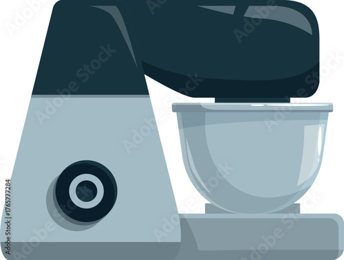 Kitchen stand mixer ready for baking, creating delicious cakes and pastries
