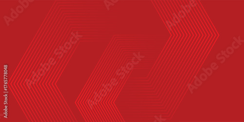 Abstract hexagon rendering of red abstract glass background simple. vector pattern tecnology eps10