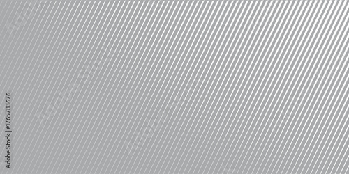 Repeated fine diagonal lines background. Pinstripe wallpaper. Black and white tilted slanted strip backdrop. Repeating oblique linear texture overlay. vector