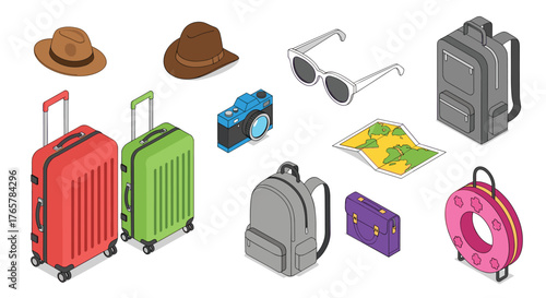 Embark on your next adventure with colorful luggage, essential travel gear, and exciting journey planning tools for unforgettable vacations