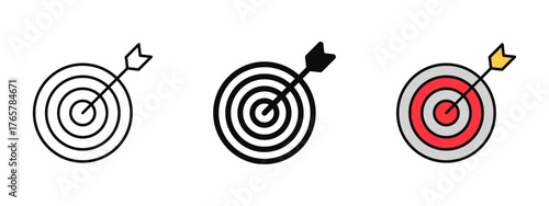 ChatGPT said:

Goal icon set illustrated in stroke, fill, and color styles, isolated on a white background. Perfect for business dashboards, mobile apps, productivity tools, and achievement tracking.