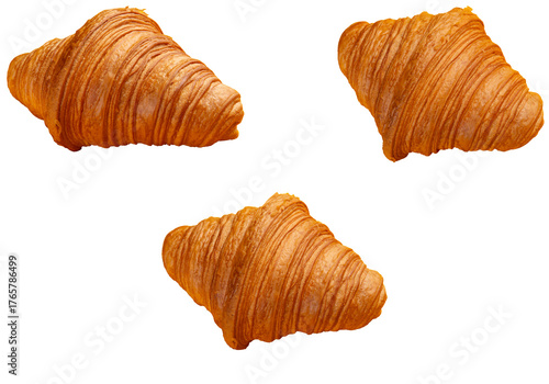 Croissant. Transparent.