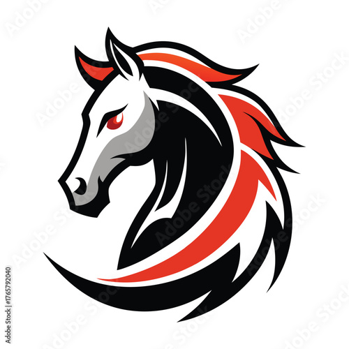 Wallpaper Mural Elegant Horse Mascot Logo for Branding Torontodigital.ca