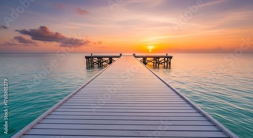 pier at sunset