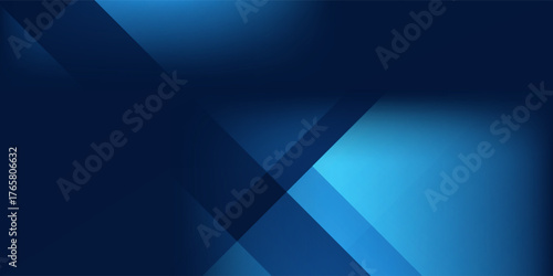 Modern mesh black dark navy blue silver abstract pattern background. Geometric shape. Line triangle angle fold polygon diamond 3D design abstract simple