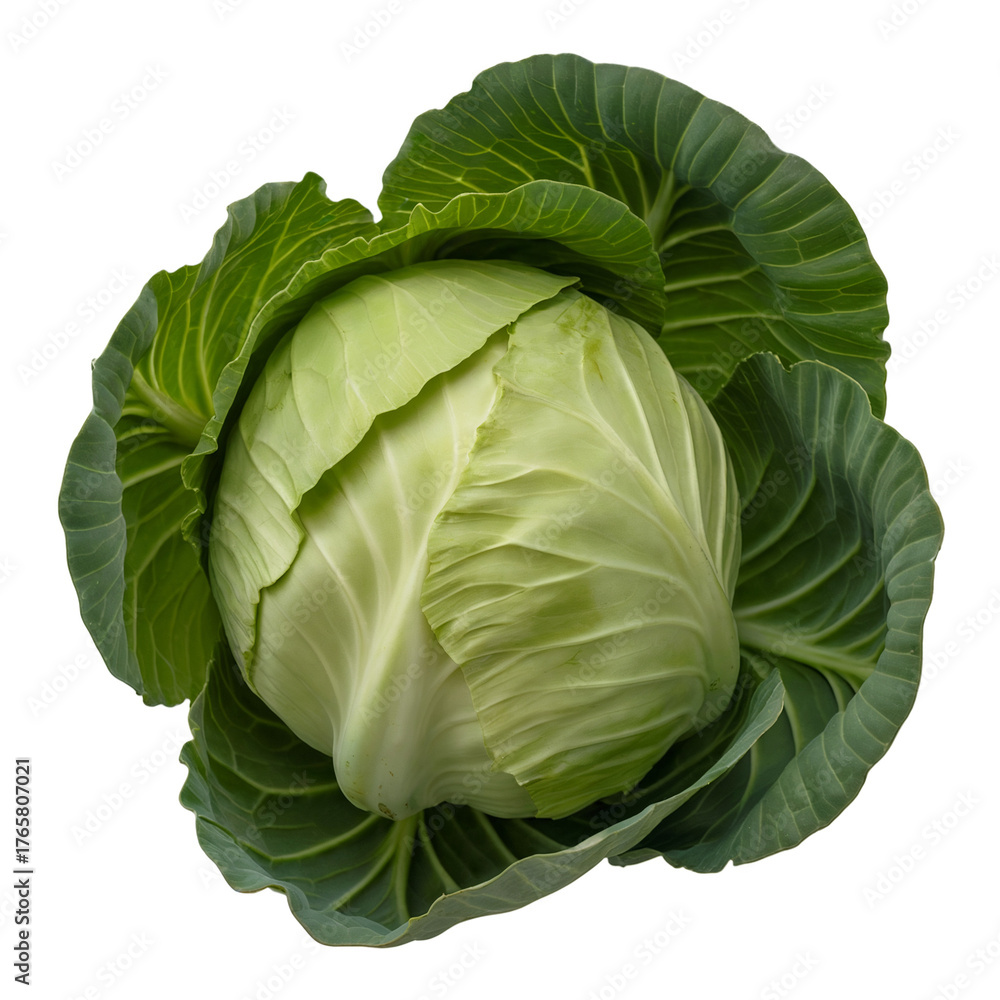 Fototapeta premium cabbage isolated on transparent background