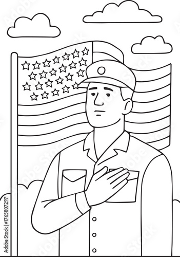 “One hand, one heart, one promise.”

“Service is a silent salute.”

