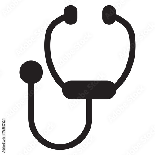 Stethoscope Medical Tool. doctor's diagnostic heart examination.  medical equipment stethoscope. signify diagnostic healthcare
