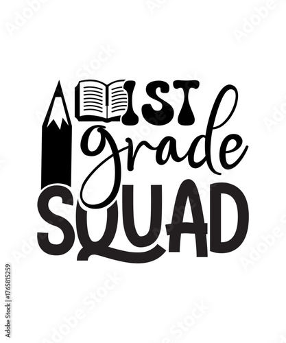 1st grade squad svg