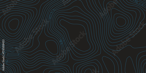 Abstract blue seamless pattern texture vector illustration with wave lines and decorative elements