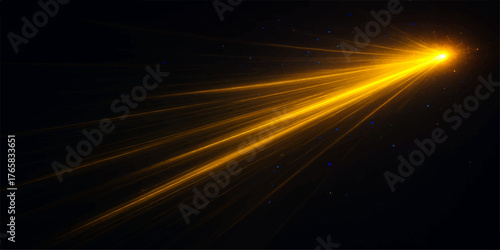 Abstract background of fast motion car light trails on a dark night highway, creating a blur of speed and city traffic