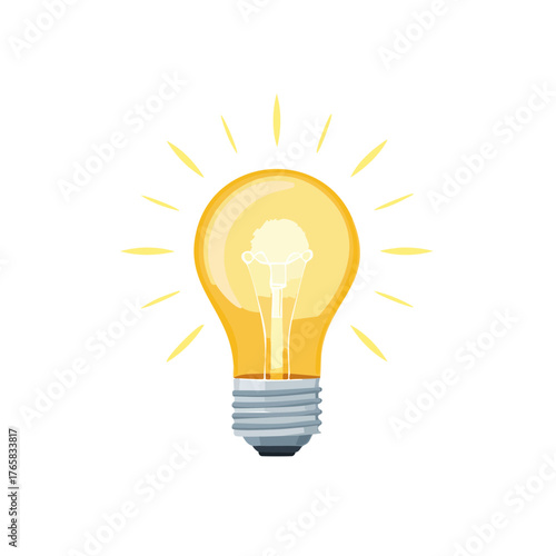 glowing light bulb vector illustrations representing ideas, innovation, and creativity. Perfect for concept design, technology, business presentations, startup visuals, and educational projects.