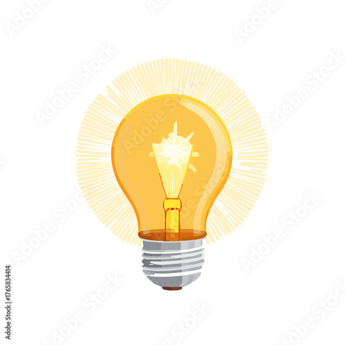 glowing light bulb vector illustrations representing ideas, innovation, and creativity. Perfect for concept design, technology, business presentations, startup visuals, and educational projects.