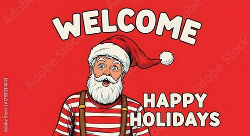Welcome to a season of joy, Santas warm embrace, and happy holidays filled with love and togetherness.