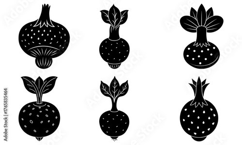 Unique organic beets artfully arranged for modern design projects, offering a fresh, natural, and healthy food concept with elegant culinary appeal