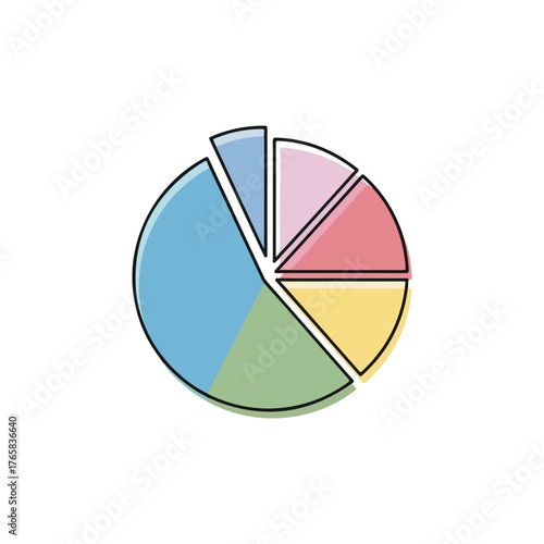 Colorful Pie Chart Diagram Icon for Business Analytics Free Download Colorful Pie Chart Diagram Icon for Business Analytics - GFXLoad