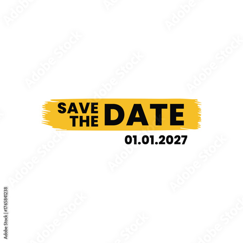 Save the date banner. Can be used for business, marketing and advertising. logo graphic design