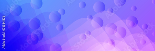 Banner background, blue and purple gradations, colorful, wavy effect stye, memphis. modern, vector, creative, eps10