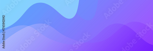 Banner background, blue and purple gradations, colorful, wavy effect stye, memphis. eps10, website