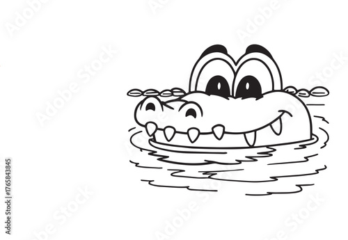 Cocodile vector illustration 