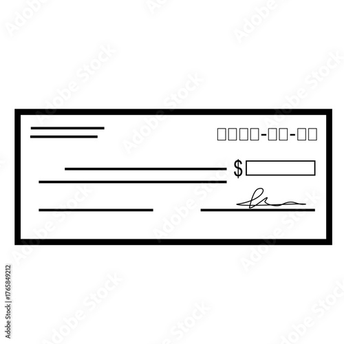 Paper check or bank draft