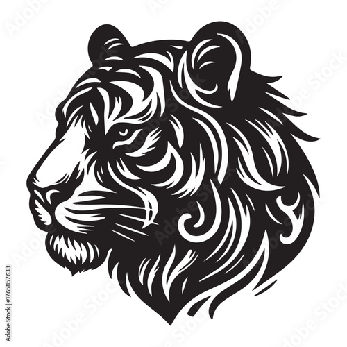 Majestic Strength in Silent Gaze