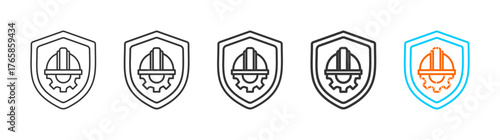 occupational health and safety (ohs)  icon set multiple style collection	