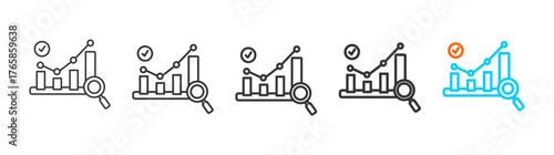 accountability  icon set multiple style collection	