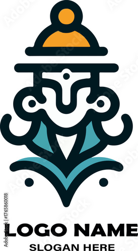 Orixas logo icon vector white background .