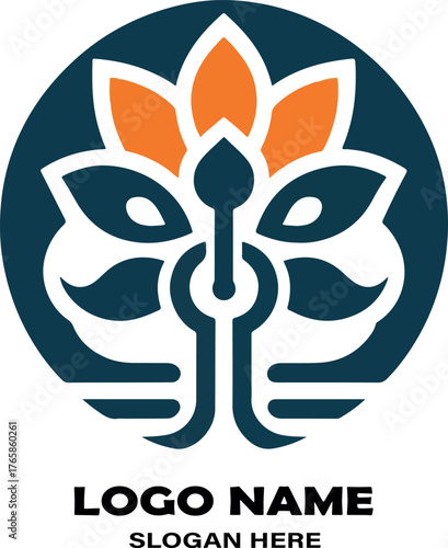 Orixas logo icon vector white background .