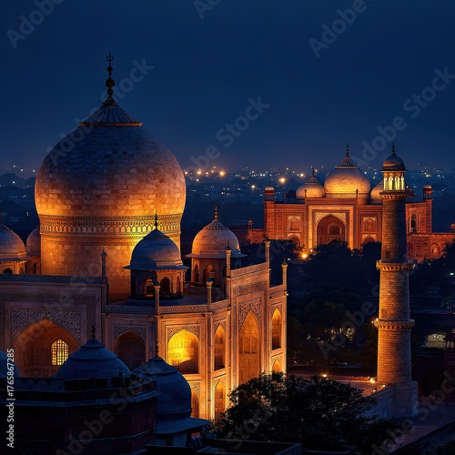 IlluminatedDomesAtNight