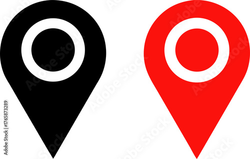 map pointer pin icon vector illustration