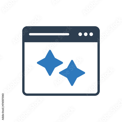 AI Web Icon - Sparkle Icon