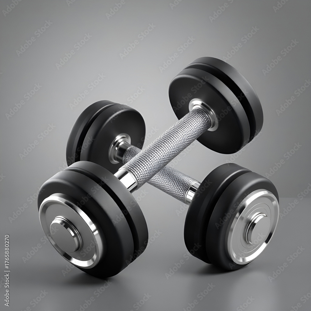 Naklejka premium Dumbbells on transparent background Dumbbells on transparent background Dumbbells on transparent background