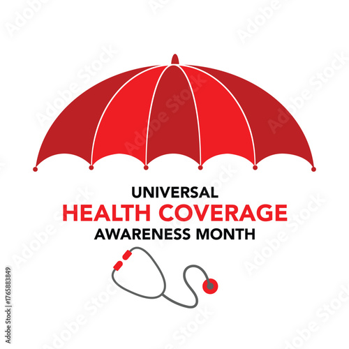 Universal Health Coverage day (UHC) is observed every year on the month of  December, Aims to raise awareness of the need for strong, equitable and resilient health systems. Vector illustration