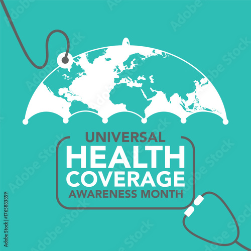 Universal Health Coverage day (UHC) is observed every year on the month of  December, Aims to raise awareness of the need for strong, equitable and resilient health systems. Vector illustration