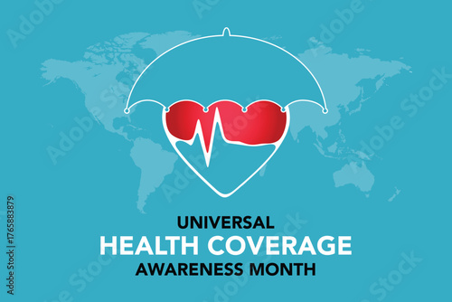 Universal Health Coverage day (UHC) is observed every year on the month of  December, Aims to raise awareness of the need for strong, equitable and resilient health systems. Vector illustration