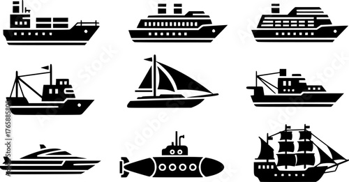 black ships icons