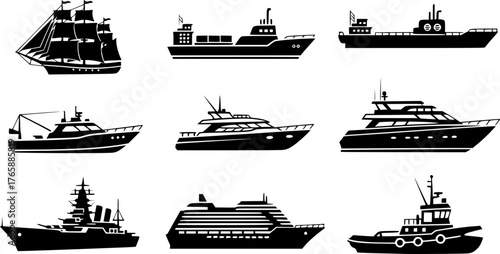 black ships icons