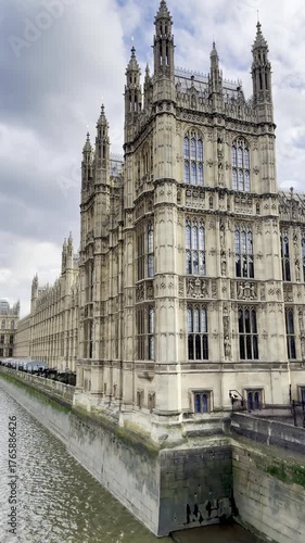 View of Big Ben and the Palace of Westminster in London UK
