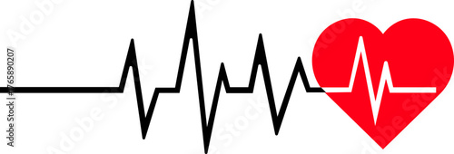 Black heartbeat line symbol, cardiology, medical pulse, healthcare clipart , health monitoring, digital heartbeat graphics, vector illustration !