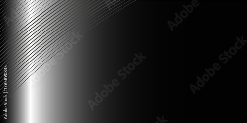 Black and white stripes line modern