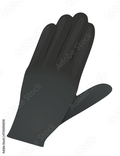 Hand showing hello sign. vector	